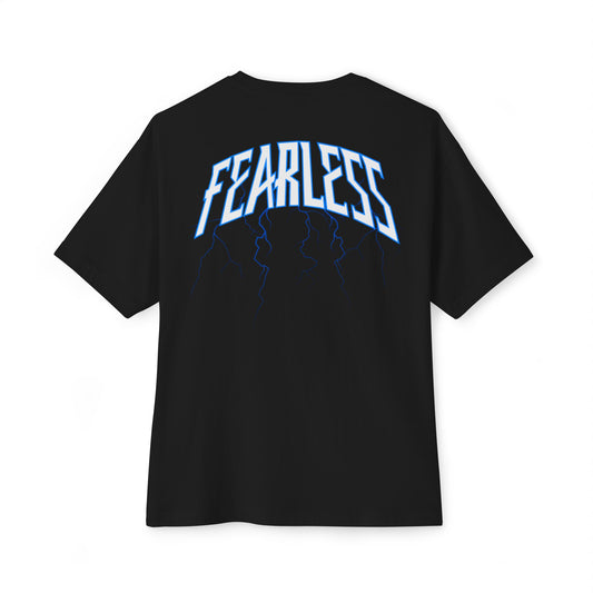 Fearless Blue FRONT PRINT oversized lightning pump cover