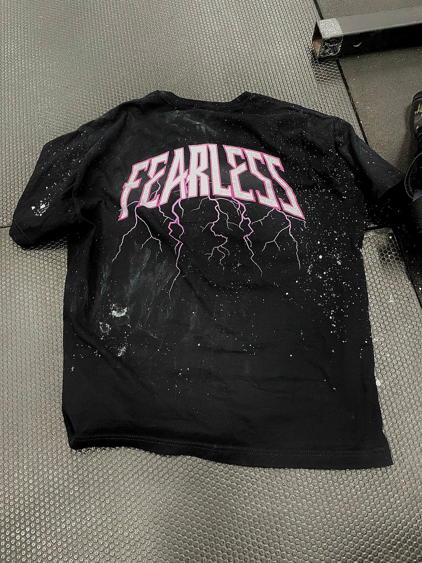 Fearless Pink FRONT PRINT oversized lightning pump cover