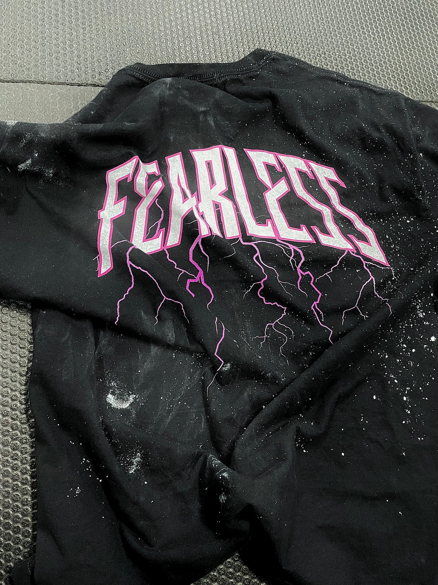 Fearless Pink FRONT PRINT oversized lightning pump cover